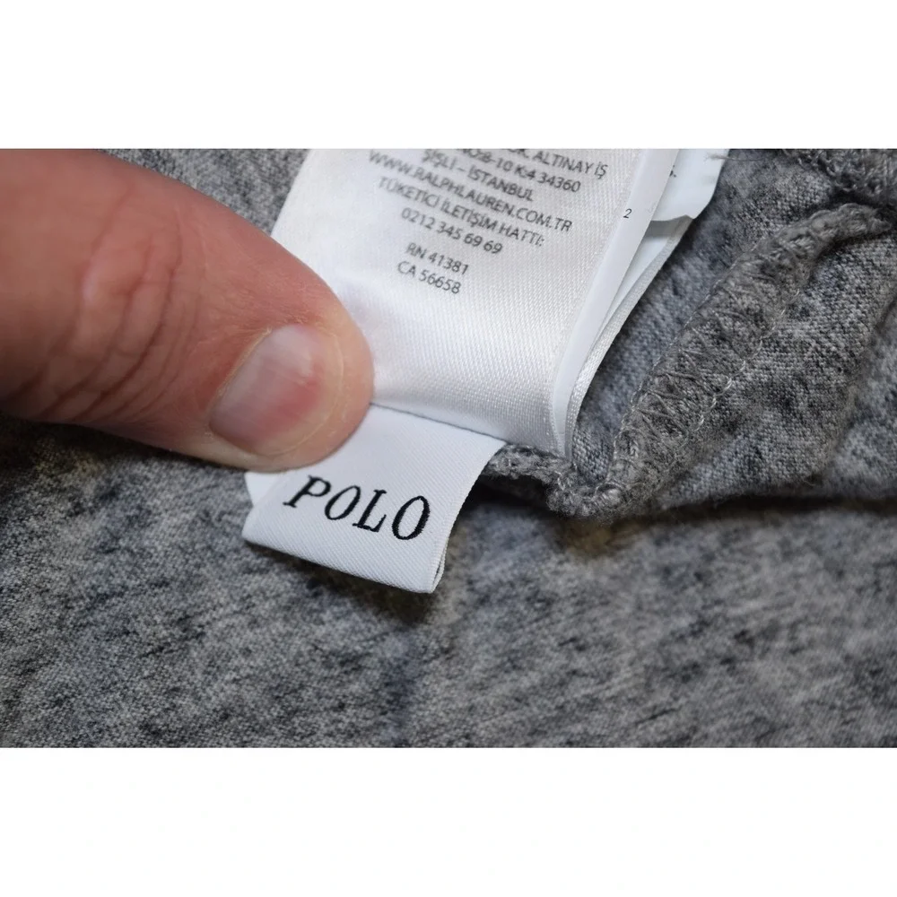 Polo Ralph Lauren Long Sleeve Cotton T Shirt MENS XL Heather Gray Soft